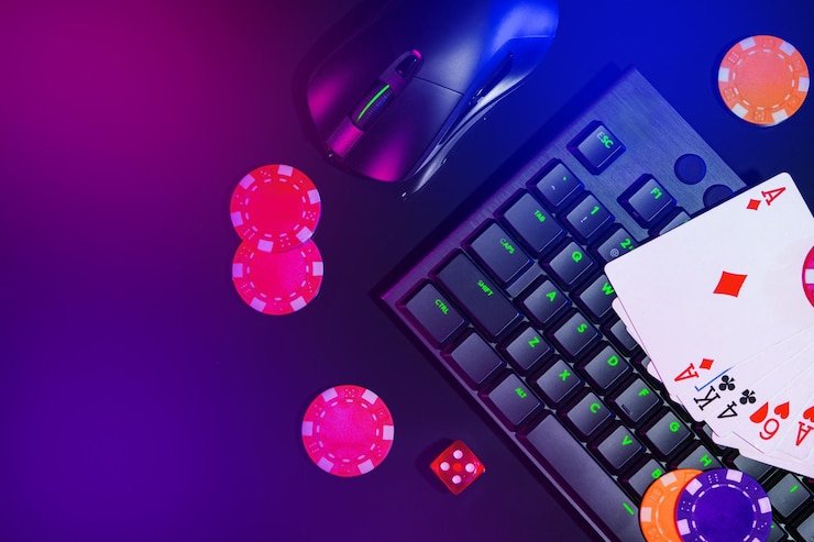 Dealer profesional di studio kasino live akun77 yang menyiarkan permainan Sugar Rush